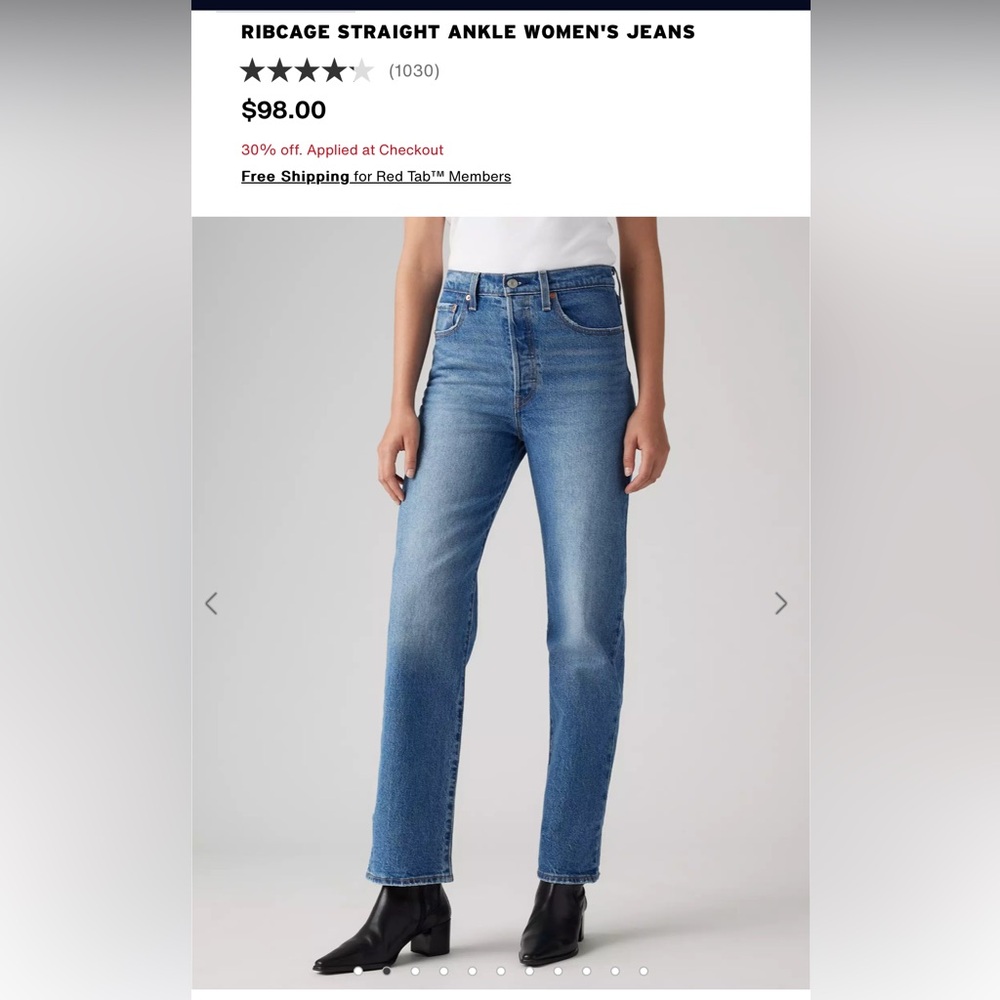 Levi's Ribcage Straight Ankle Jeans